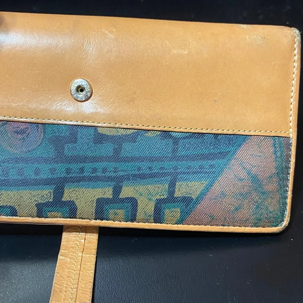 Vintage Vincent Van Gogh Tan and Multicolor Wallet